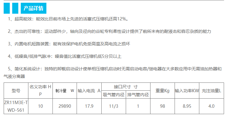 压缩机1