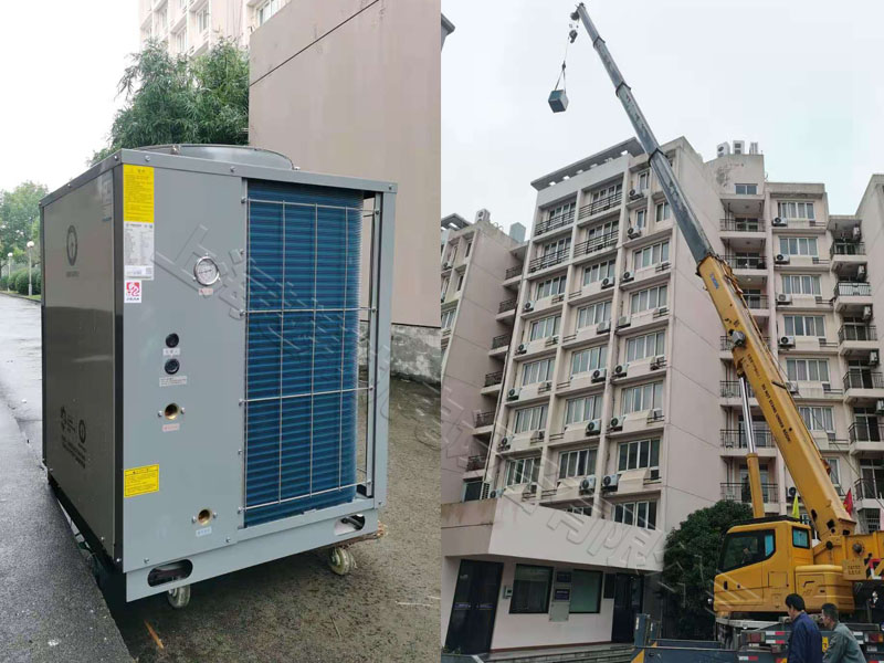 上海大学空气源热泵主机更换