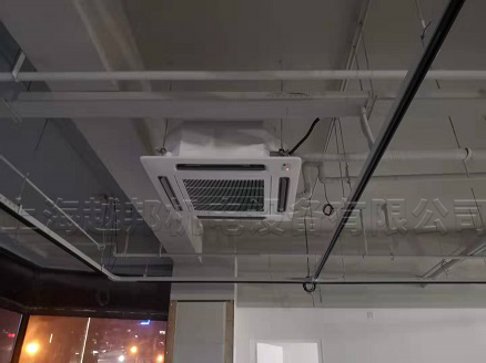 司徒记茶餐厅海信中央空调安装吸顶机工程