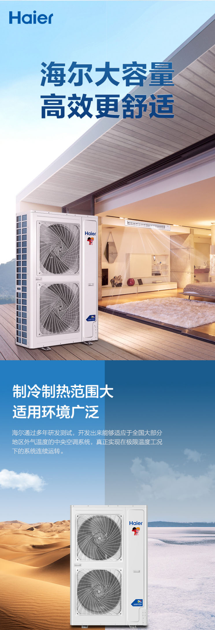 海尔（Haier）家用中央空调10匹一拖八多联机1