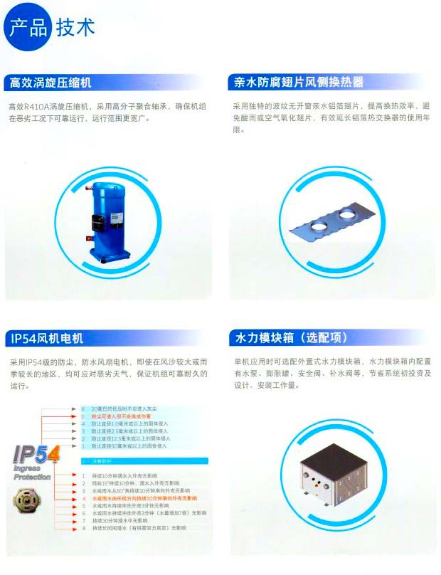 约克中央空调风冷热泵模块空调机组YCAE系列