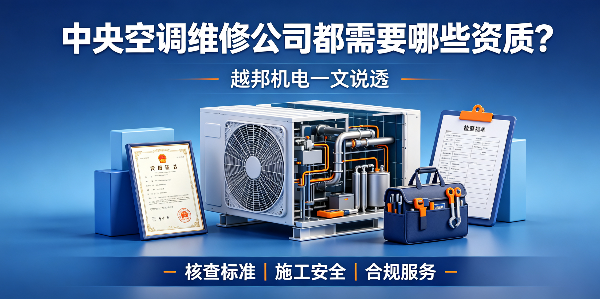 中央空调维修公司都需要哪些资质？越邦机电一文说透